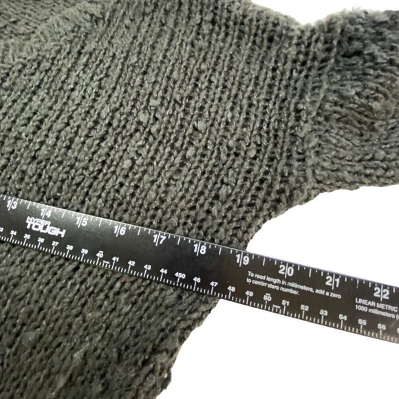 BILLABONG Long Sleeve Open Knit Pullover Sweater Dark Gray S 62-9 - Picture 7 of 14